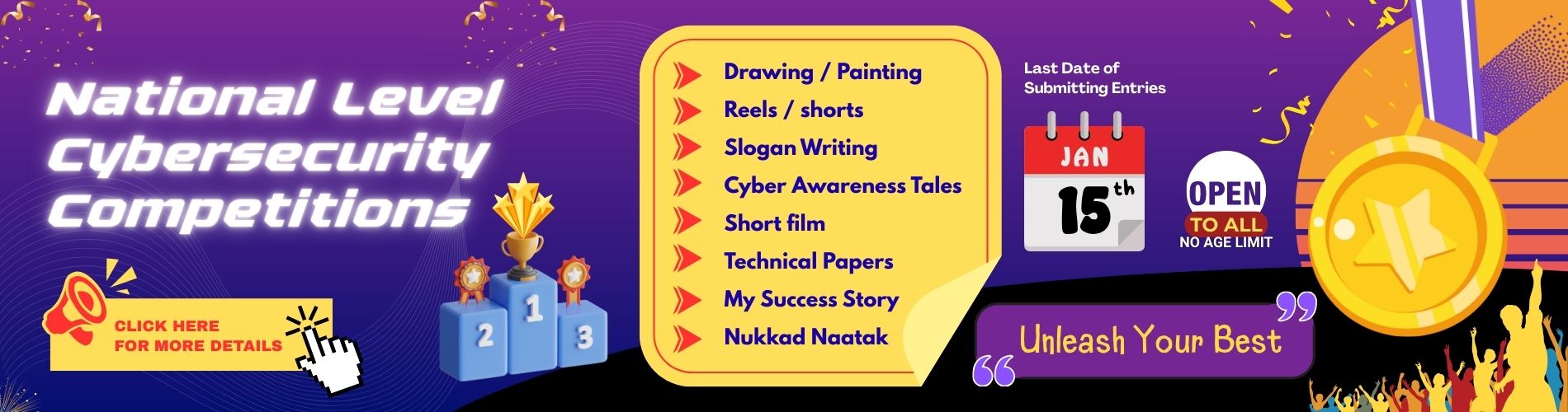 National Level Competitions 2026 banner